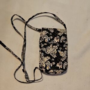 Vera Bradley Carson Cellphone Crossbody In Holland Garden